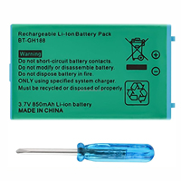 Paket Baterai Plastik Berkabel Li-Ion 3.7V 850mAh yang Dapat Diisi Ulang untuk Konsol Gameboy Advance SP (SP)