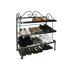 Cheap Price 3-Tier Metal Iron <b>Shoe</b> <b>Storage</b> <b>Rack</b> Multifunctional Convertible for Home Hotel Indoor Outdoor Usage High-Affinity - Product Image 6