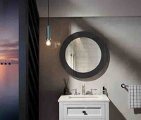 Miroir mural de style moderne Miroir tunnel 3D décoratif pour salle de bain
