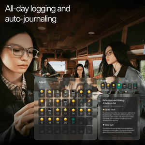 Occhiali Smart RayNeo <span class=keywords><strong>IO</strong></span> AI con Guida d'Onda Invisibile da 33 Pollici, Registrazione Riunioni, Traduzione in Tempo Reale, Assistente AI - Product Image 3