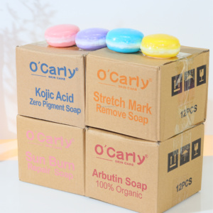 Mini pot-pourri de 65g avec marque privée OEM savon de voyage super éclaircissant vente en gros de savons organiques faits à la main à l'acide kojique pour hôtel - Product Image 1
