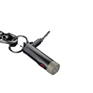 Xách tay Keychain Mini Đèn pin siêu sáng 9 chế độ chiếu sáng UV ánh sáng có thể tháo rời USB sạc Hợp kim nhôm cơ thể - Product Image 1