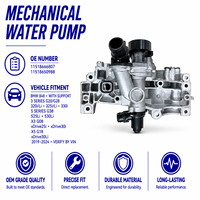 Bomba de Agua Mecánica BMW para Motor 3 G20 G28 5 G38 X3 G08 B48 OE 11518666807 con Soporte de Montaje, Reemplazo Directo