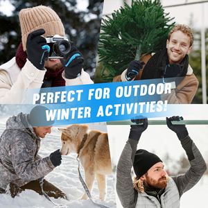 Sarung tangan kulit PU tahan air, sarung tangan kulit PU tahan air dengan kode penahan musim dingin, sarung tangan keselamatan konstruksi - Product Image 4