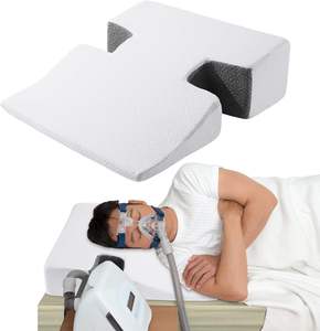 <span class=keywords><strong>Oreiller</strong></span> ergonomique CPAP <span class=keywords><strong>pour</strong></span> l'<span class=keywords><strong>apnée</strong></span> <span class=keywords><strong>du</strong></span> <span class=keywords><strong>sommeil</strong></span> <span class=keywords><strong>pour</strong></span> dormir sur le côté, réduit les fuites d'air et soulage la pression faciale - Product Image 1