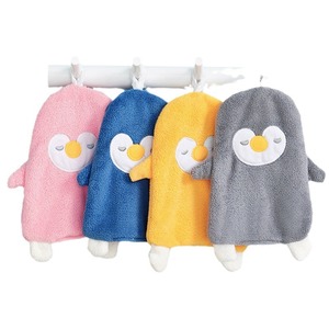 Jolie serviette de cuisine suspendue 30x40cm en polaire corail antimicrobienne à motif de dessin animé - Product Image 3