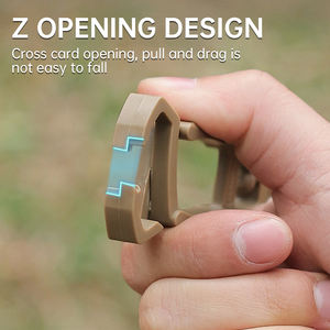 Équipement d'escalade durable à 8 mots 35KN Figure 8 anneaux en alliage d'aluminium dispositif d'assurage descendeur de corde pour descente <span class=keywords><strong>Camping</strong></span> randonnée - Product Image 6