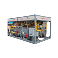 Armoire de station de décompression et de dosage de GNC résistante aux intempéries, certification ATEX/CE, débit haute capacité pour brûleur à gaz de chaudière extérieure