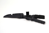 Fight Show Training Couteau de poignard tactique CS Bent Rubber Prop avec plastique pour pièces et accessoires de sac