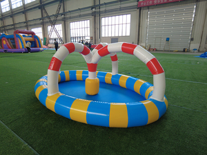 WINSUN Piscine gonflable personnalisée en forme de canard pour la pêche, utilisation commerciale, location, lagune gonflable extérieure pour enfants, été, jardin - Product Image 1