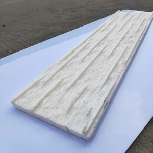 <span class=keywords><strong>Pietra</strong></span> Culturale Lineare Bianca Personalizzata con Texture 3D per Rivestimento Murale Interno ed Esterno, Decorazione Casa - Product Image 5
