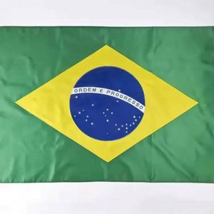 Custom Material Polyester 90x150cm Silk Screen Printing Oxford Cloth Embroidery Brazil Brazilian <b>Flags</b> 3x5ft with 2 Grommets - Product Image 5