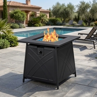 Brasero de table automatique en acier inoxydable résistant aux hautes températures, alimenté au GPL, pour embellissement paysager extérieur et respectueux de l'environnement