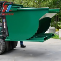 Camion à benne basculante en métal basculant ramasseur d'ordures ménagères pour usines de fabrication et fermes conteneur à déchets bacs à sauter vente en gros