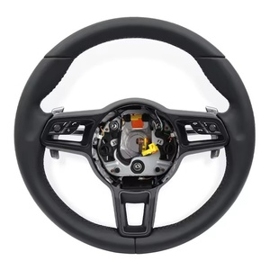 พวงมาลัยหนังแท้ Button GT Sport สำหรับรถ Porsche Boxster 718 981 Taycan 911 <span class=keywords><strong>Carrera</strong></span> 991 991.<span class=keywords><strong>2</strong></span> Cayenne Lenkrad - Product Image 1