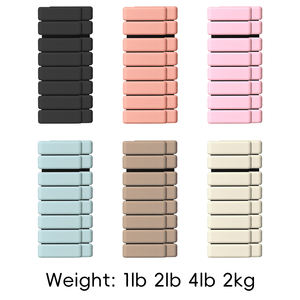 Kit de Accesorios de Pilates Ecológicos, Tapete de Yoga de PU con Logotipo Personalizado, Mancuernas de Hierro Fundido de Silicona, Anillo de Potencia, Set de Fitness para Gimnasio en Casa, Plegable - Product Image 3