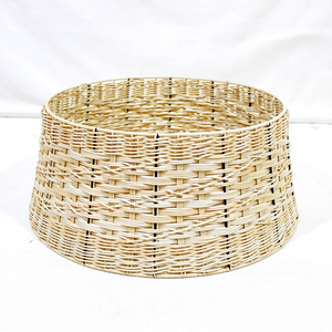 Hot Selling Round Handmade PE Rattan <b>Christmas</b> <b>Tree</b> Skirt Natural Weave Basket Style Decorative <b>Base</b> - Product Image 4