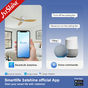 พัดลมเพดาน1stshine ใบพัดพลาสติก3ใบมีดติดตั้งได้ง่ายพร้อม<span class=keywords><strong>รีโมท</strong></span>ควบคุมอัจฉริยะ - Product Image 6