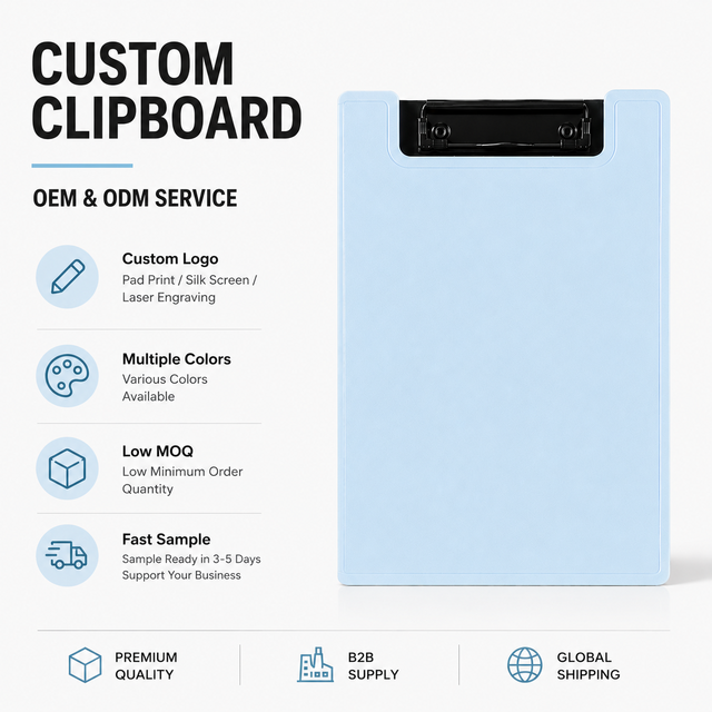 A5 Foldable Clipboard with Horizonta Metal Clip Foldable Binder Clipboards File Cover Work Folder Clipboards for Office School