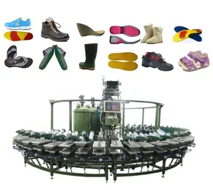 fully automatic pu insole foaming machine injection soles line