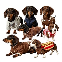 Manteau pour chien GorisPet Cool Killer Halloween Punk en polyester écologique, motif imprimé, design moderne, taille XS, printemps, vente en gros