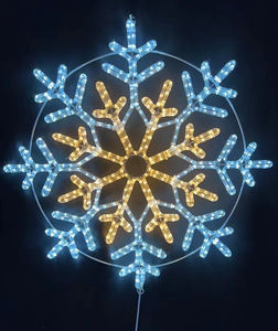 Ngoài Trời Không Thấm Nước LED Khung Thép Bông Tuyết 79*90 Cm 14 + 2M Giáng Sinh Xmas Kỳ Nghỉ Motif Con Số Sợi Dây Thừng Đèn - Product Image 4