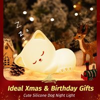 Offre Spéciale mignon bébé veilleuse charge USB Rechargeable tactile capteur Silicone chat lampe veilleuse pour les enfants