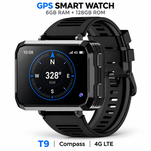 Reloj Inteligente T9 <span class=keywords><strong>con</strong></span> GPS y Brújula, 4G LTE, 6GB 128GB, Android 10, Nano SIM, AMOLED, Cámara Dual, IP67, NFC, Bandas Globales - Product Image 1