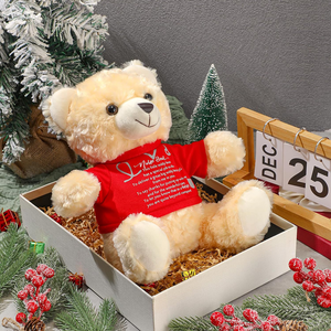 Dressed Teddy Bear Plushies <strong>Red</strong> Shirt Kids <strong>Adults</strong> Party Room Decor Gifts 10 Inch Cute Kawaii Plush <strong>Custom</strong> Stuffed Animal <strong>Toys</strong> - Product Image 5