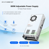 Alimentation électrique réglable 800W 12V 15V 24V 36V 48V 60V 72V 80V 110V 150V 220V 3A-66A 800W Alimentation à découpage AC/DC