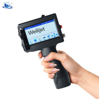 Impresora de Inyección de Tinta Portátil de Secado Rápido, Codificación Digital Automática para Fecha de Caducidad, Papel, Cartón, Nuevo, Funciona con Batería