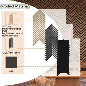 Panel acústico <span class=keywords><strong>de</strong></span> melamina <span class=keywords><strong>de</strong></span> <span class=keywords><strong>placa</strong></span> absorbente <span class=keywords><strong>de</strong></span> listones <span class=keywords><strong>de</strong></span> madera <span class=keywords><strong>de</strong></span> fibra <span class=keywords><strong>de</strong></span> poliéster MDF Akupanel ignífugo <span class=keywords><strong>de</strong></span> alta calidad con 21MM <span class=keywords><strong>de</strong></span> espesor - Product Image 2