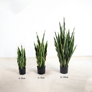 Planta Artificial <span class=keywords><strong>de</strong></span> Sansevieria en Maceta, Tacto Real, para Decoración Moderna del Hogar, Oficina u Hotel - Product Image 2