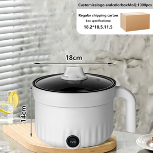 Poêle électrique multifonctionnelle pour la cuisine et la maison, avec revêtement antiadhésif intégré, pour usage commercial et domestique, 1,8 L - Product Image 4