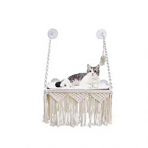 Hamaca para Gatos de Aluminio Resistente, Rectangular, con Capacidad para 40 Libras, Malla Transpirable, Plegable, Extraíble y Lavable - Product Image 2