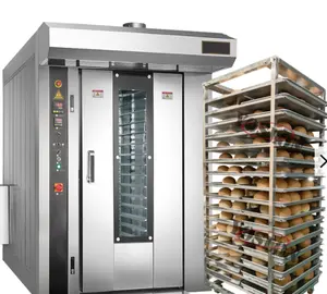 빵집 판매 빵 굽기 상업적인 8 16 32 64 쟁반 선반 회전하는 오븐 가격을 위한 가스 디젤 전기 산업 회전하는 오븐