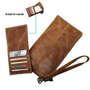 Nuova <span class=keywords><strong>pochette</strong></span> da <span class=keywords><strong>uomo</strong></span> di grande capacità portafoglio in morbida <span class=keywords><strong>pelle</strong></span> Casual busta borsa pazy Horse <span class=keywords><strong>pelle</strong></span> <span class=keywords><strong>pochette</strong></span> portafogli - Product Image 5