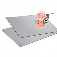 Plaque miroir en acrylique PMMA de 3 mm d'épaisseur, couleur or argent, taille personnalisée, certifiée UE, découpe laser