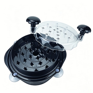 Outil de déchiquetage Chicken Bowl Twist avec 4 ventouses puissantes, en plastique écologique, compatible lave-vaisselle, essentiel pour la maison pour la préparation de burgers - Product Image 6