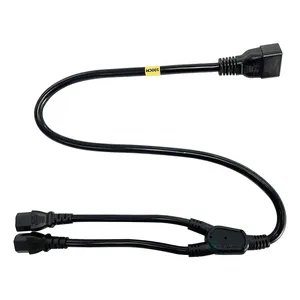 China High Quality U.L listed 12AWG IEC320 C13 C20 Power Cord Server UPS Power Cable PDU Extension Cord