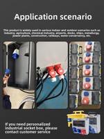 Connecteur Électrique Industriel Aéronautique en Cuivre Étanche IP44 Mâle-Femelle Triphasé 3/4/5 Broches 16A/32A 220V/380V