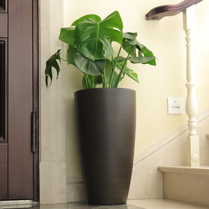Grands pots de fleurs modernes en <span class=keywords><strong>plastique</strong></span> PP de qualité supérieure pour l'extérieur, la maison et le jardin, couleur et logo personnalisés, marque Amei, grandes présentoirs de fleurs - Product Image 3