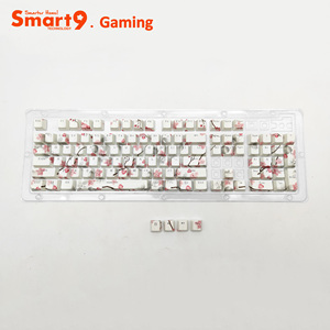 Smart9 <strong>Sakura</strong> Water Print PBT Keycaps for Wired Wireless <strong>Mechanical</strong> Gaming <strong>Keyboards</strong> - Product Image 2