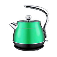 Bouilloire électrique en acier inoxydable, Design à la mode, bas prix, corps en acier inoxydable, coloré, arrêt automatique, Protection contre l'ébouillante à sec, forme de boule, 1,7 l