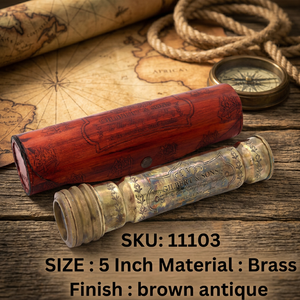 Nautical Kaleidoscope Antique Style Metal Viewing Tube for <b>Gift</b> and Decor <b>Creative</b> & Cultural Collectible Artifacts - Product Image 1