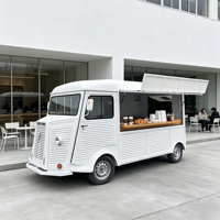 Camión de Bebidas Móvil Vintage Personalizado, Totalmente Blanco, de Acero Inoxidable, Multifuncional, con Sistema de Grifo para Bebidas Frías, Enfriador de Jugos, Dulces y Alimentos