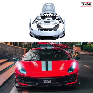 ชุดแต่งตัวถังคาร์บอนไฟเบอร์แบบแห้งเต็มรูปแบบสไตล์ Pista สำหรับ Ferrari 488 GTB Spyder F488 คุณภาพสูง ติดตั้งได้อย่างพอดี - Product Image 1