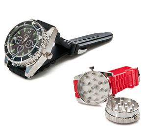 <span class=keywords><strong>Reloj</strong></span> de Pulsera Metálico Creativo y Estético para Hombre, Molinillo de Hierbas, Molinillo de Tabaco en Oferta - Product Image 1