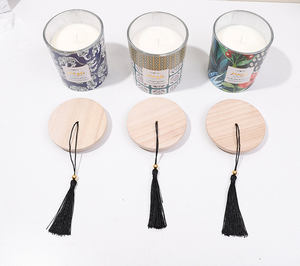 LANJO Elegant Gift Box Strong Scented Oil <b>Candle</b> Home Decoration Custom Soy Wax Glass Jar Thanksgiving Christmas Handmade - Product Image 2