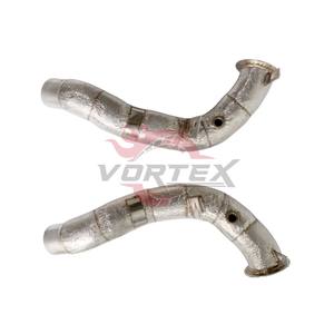 Tubo de Escape de Alto Rendimiento Vortex de Acero Inoxidable con Acabado Espejo para N63 4.4T V8 M550i 750i M850i X5 X6 X7 M50i - Product Image 4